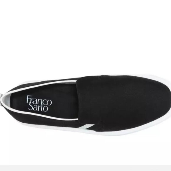 Franco Sarto Maldives Slip Ons Black canvas 7.5 - Picture 7 of 14